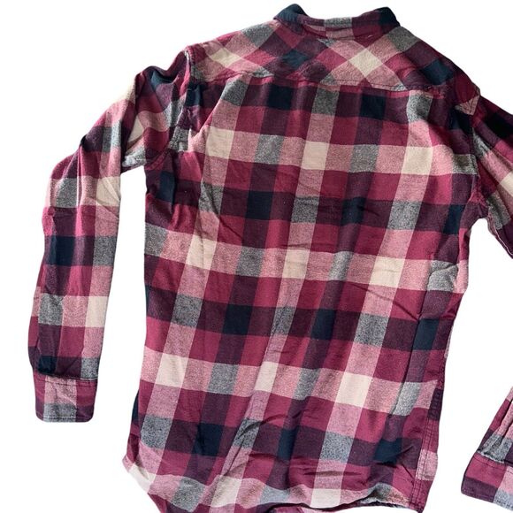 Checkered Plaid Cotton Button Down Tavern Grunge Flannel Mens XL Lumberjack - Picture 16 of 16